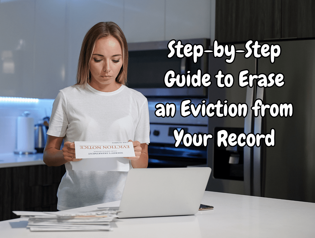 woman reading eviction notice