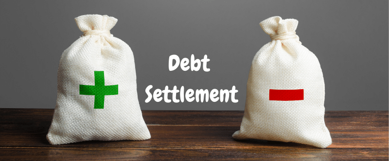 Debt settlement has both advantages and disadvantages